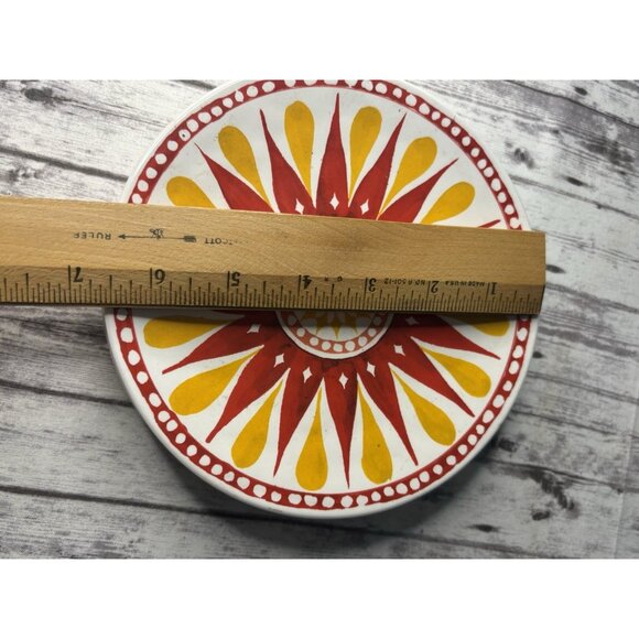 Bed Bath & Beyond Gypsy Grapefruit Melamine Appetizer Plates (Set of 4) - Picture 7 of 9